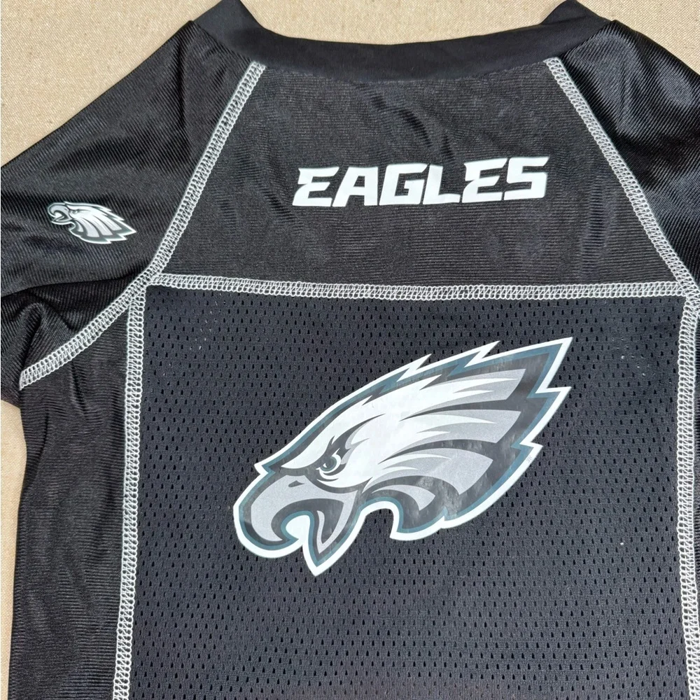 Little Earth NFL Philadelphia Eagles Pet Jersey Shirt Black Size L